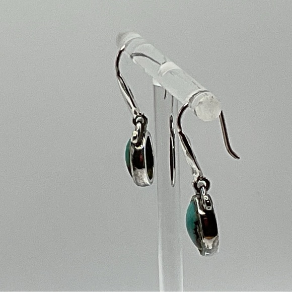 Chrysocolla drop earrings - Picture 6 of 7